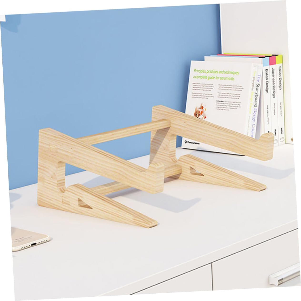 Підставка для ноутбука дерев'яна SEWACC для комп'ютера Регульована висота, фото №5 Підставка для ноутбука дерев'яна SEWACC для комп'ютера Регульована висота, фото №5