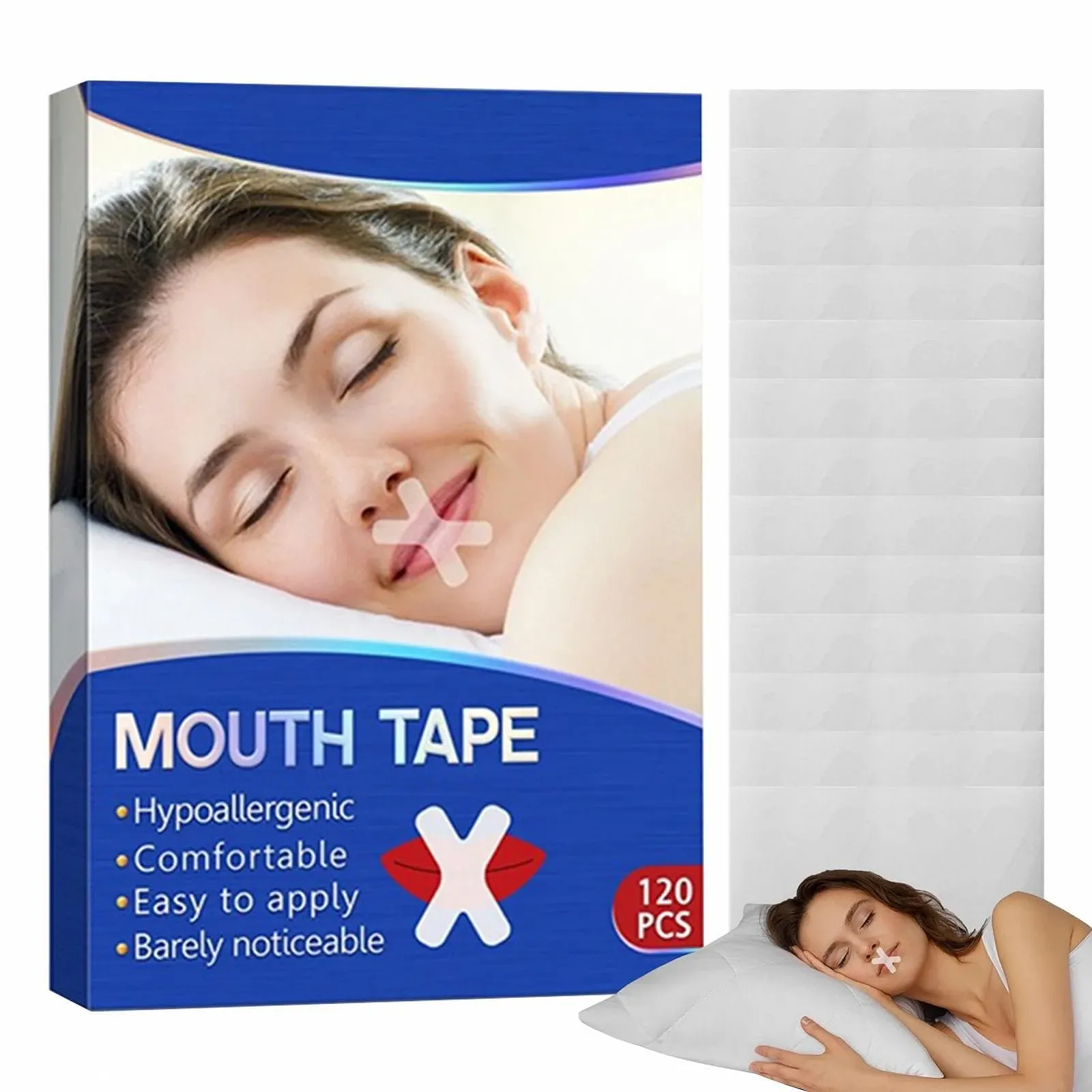 Смужка для сну, патч для дихання носом із закритим ротом, дихаючий матеріал, патч для гарного сну для готелю, подорожей, відряджень, дому, автомобіля, фото №1 Смужка для сну, патч для дихання носом із закритим ротом, дихаючий матеріал, патч для гарного сну для готелю, подорожей, відряджень, дому, автомобіля, фото №1