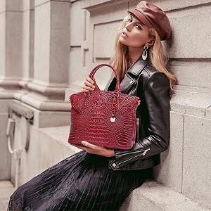 Сумка Жіноча NICOLE & DORIS Середня Крокодил Елегантна Лакована Шкіра synthetic.ua - Фото 1