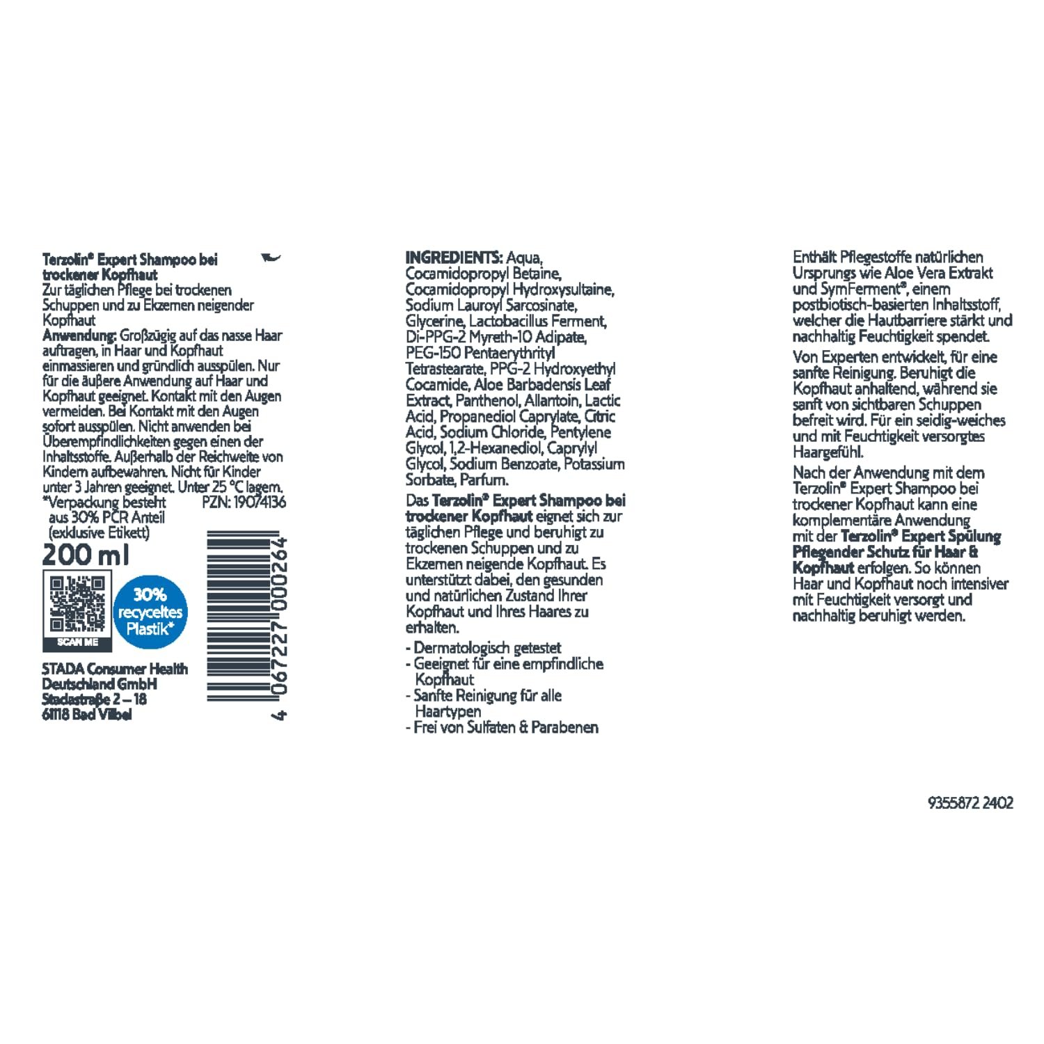 Шампунь Terzolin Expert для сухой кожи головы, фото №12