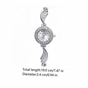 Кварцевые Часы LIFKOME Модные Женские с крыльями из страз для отдыха и вечеринок, серебряный synthetic.ua - Фото 1