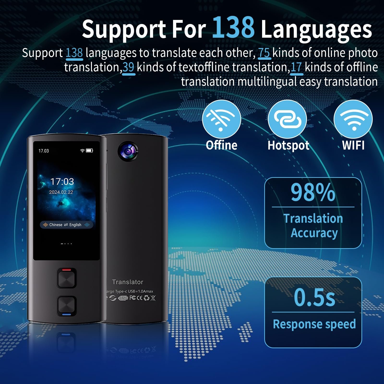 Перекладач мови 138 мов Онлайн пристрій для перекладу, фото №3 Перекладач мови 138 мов Онлайн пристрій для перекладу, фото №3