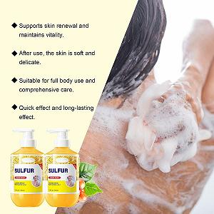 Гель для душу Sulfur Body Wash 3-в-1 з сіркою Глибоке очищення 500 мл synthetic.ua - Фото 1