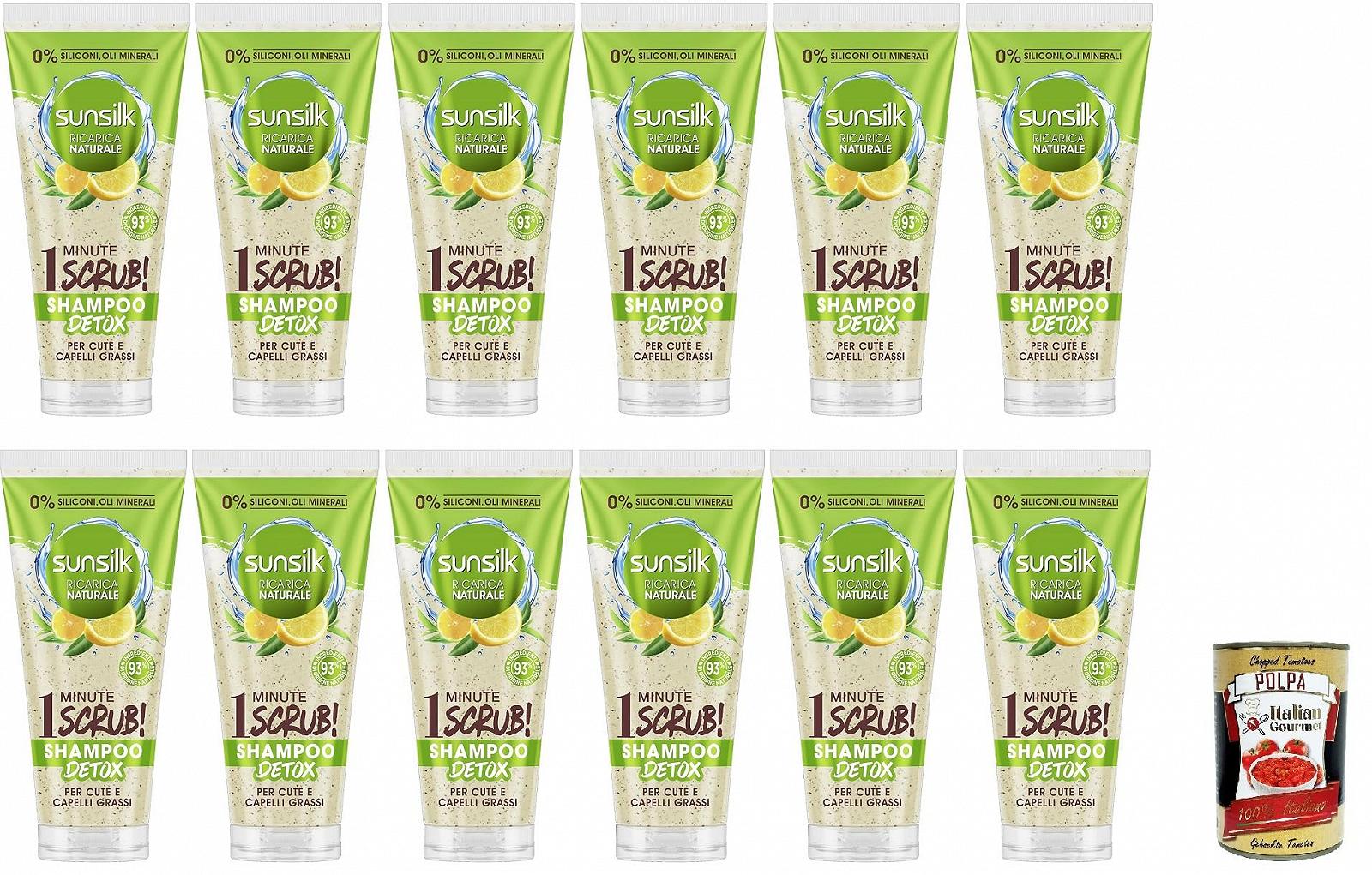 Скраб-шампунь Sunsilk Detox с зелёным чаем и лимоном для кожи головы и жирных волос, фото №1 Скраб-шампунь Sunsilk Detox с зелёным чаем и лимоном для кожи головы и жирных волос, фото №1