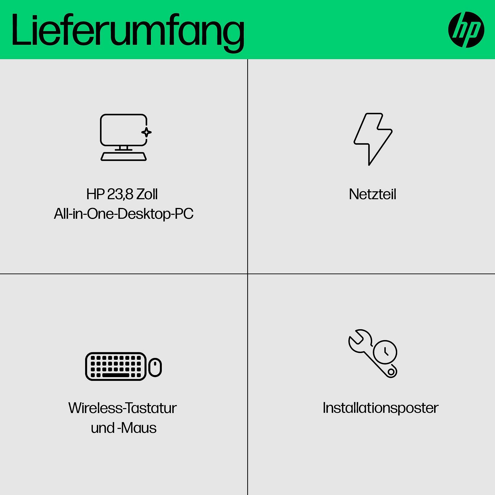 Комп'ютер HP All-in-One 23.8" FHD Intel Core i7-1355U 16GB DDR4 RAM 1TB SSD Intel Iris Xe Windows 11 Home Білий, фото №4
