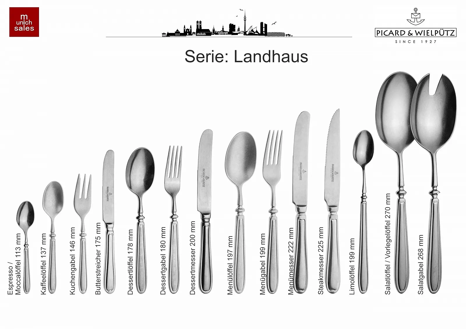 Набор столовых приборов Picard & Wielpütz Landhaus 6162V 30 предметов, фото №3