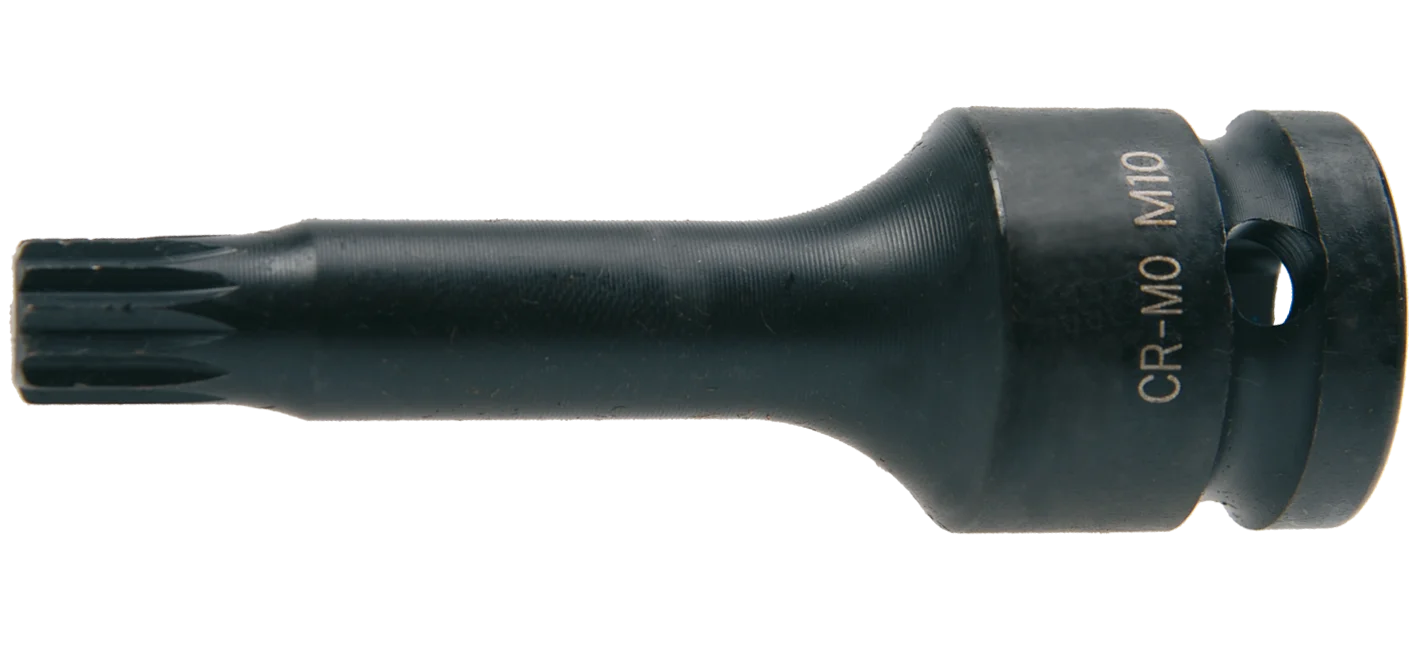 Головка-біта ударна SW-Stahl 1/2", Spline M10 x 78 мм, фото №1