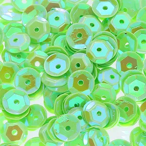 Блестки g/Los Круглые 4 мм 6 мм 7 мм AB Зеленый 7 мм 5 г (350 шт.) - Фото 1