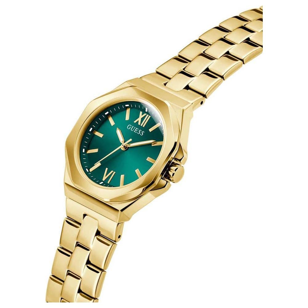 Женские часы GUESS Empress GW0873L2 Нержавеющая сталь Золотой, Зеленый, Современный, фото №6