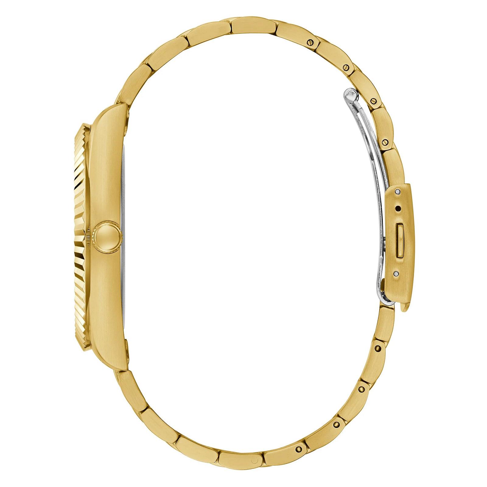 Мужские часы GUESS Connoisseur золотистые и черные с аналоговым циферблатом, фото №3