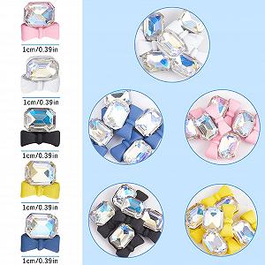 Стрази для нігтів NICENEEDED, 25 шт, 3D у формі бантиків для жінок і дівчат synthetic.ua - Фото 1