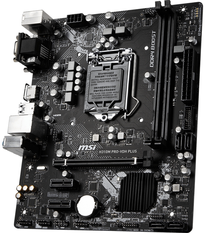 Материнская плата MSI H310M Pro-VDH Plus, s-1151, mATX, 2xDDR4, фото №2