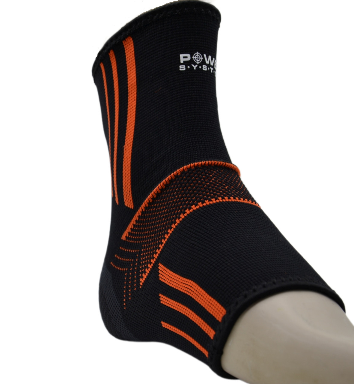 Бандажі на гомілкостоп Power System PS-6022 Ankle Support Evo Black/Orange L пара, фото №4