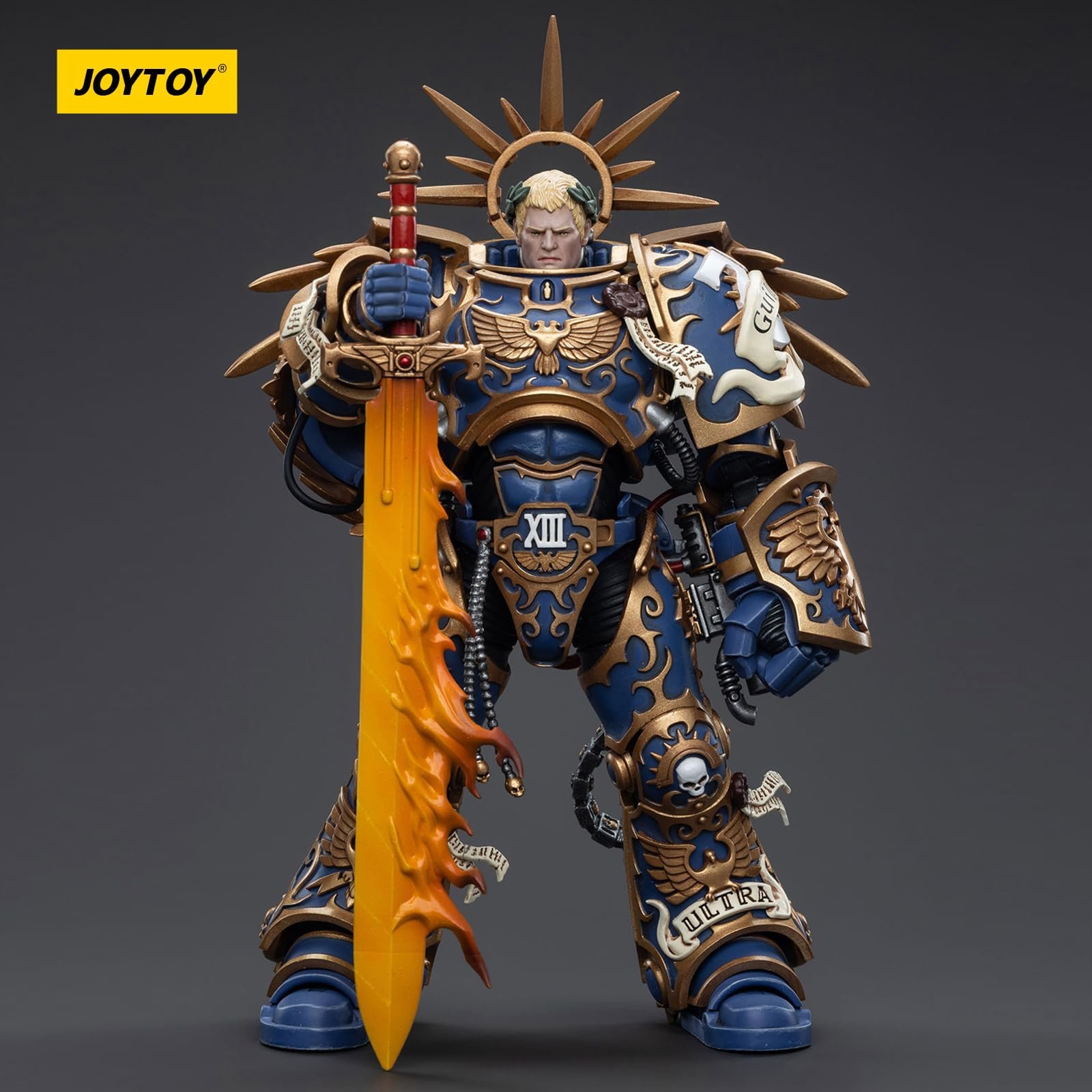 Фигурка JOYTOY Warhammer 40K The Ultramarines, Ultramarines Primarch Roboute Guilliman 1/18, фото №2