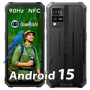 Защищенный смартфон Blackview BV4800SE Android 15 12/64ГБ IP69K 6.56 дюйма 90 Гц NFC Black - Фото 1