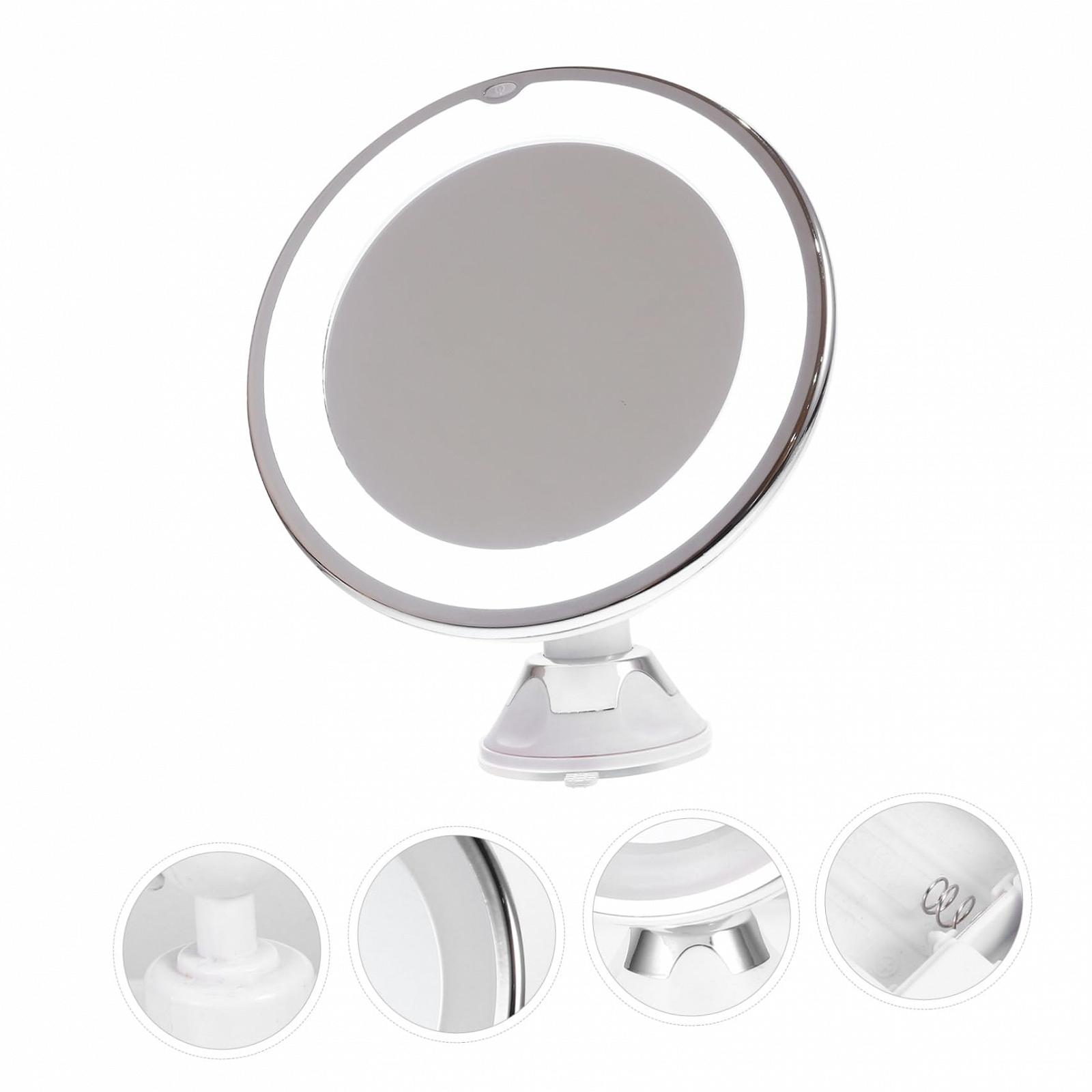 Зеркало Angoily LED с увеличением С лебединой шеей Пластик Белый, фото №3 Зеркало Angoily LED с увеличением С лебединой шеей Пластик Белый, фото №3