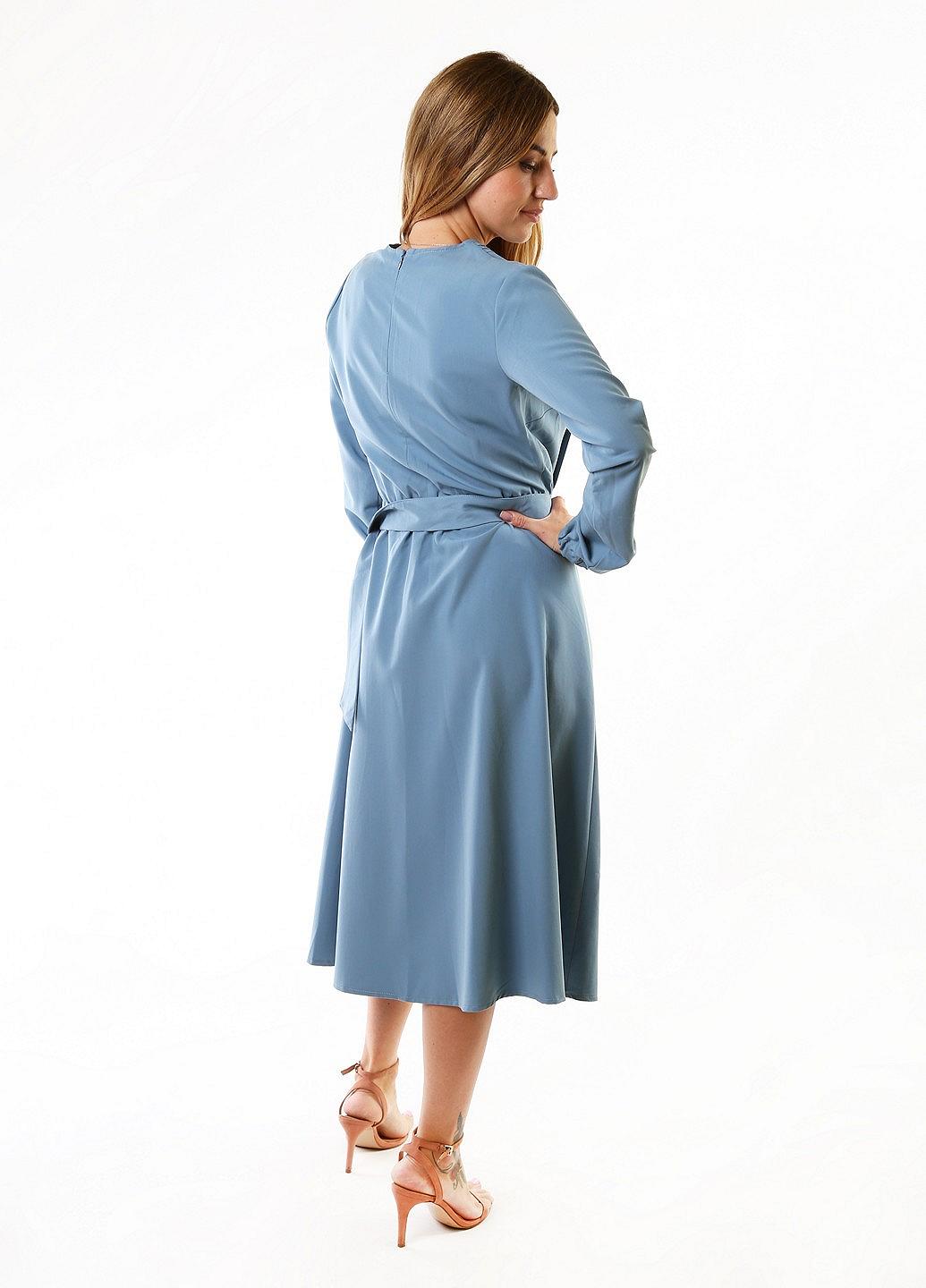 Платье inDresser M Голубой (IN-F0275К034В-Blue-gray), фото №4