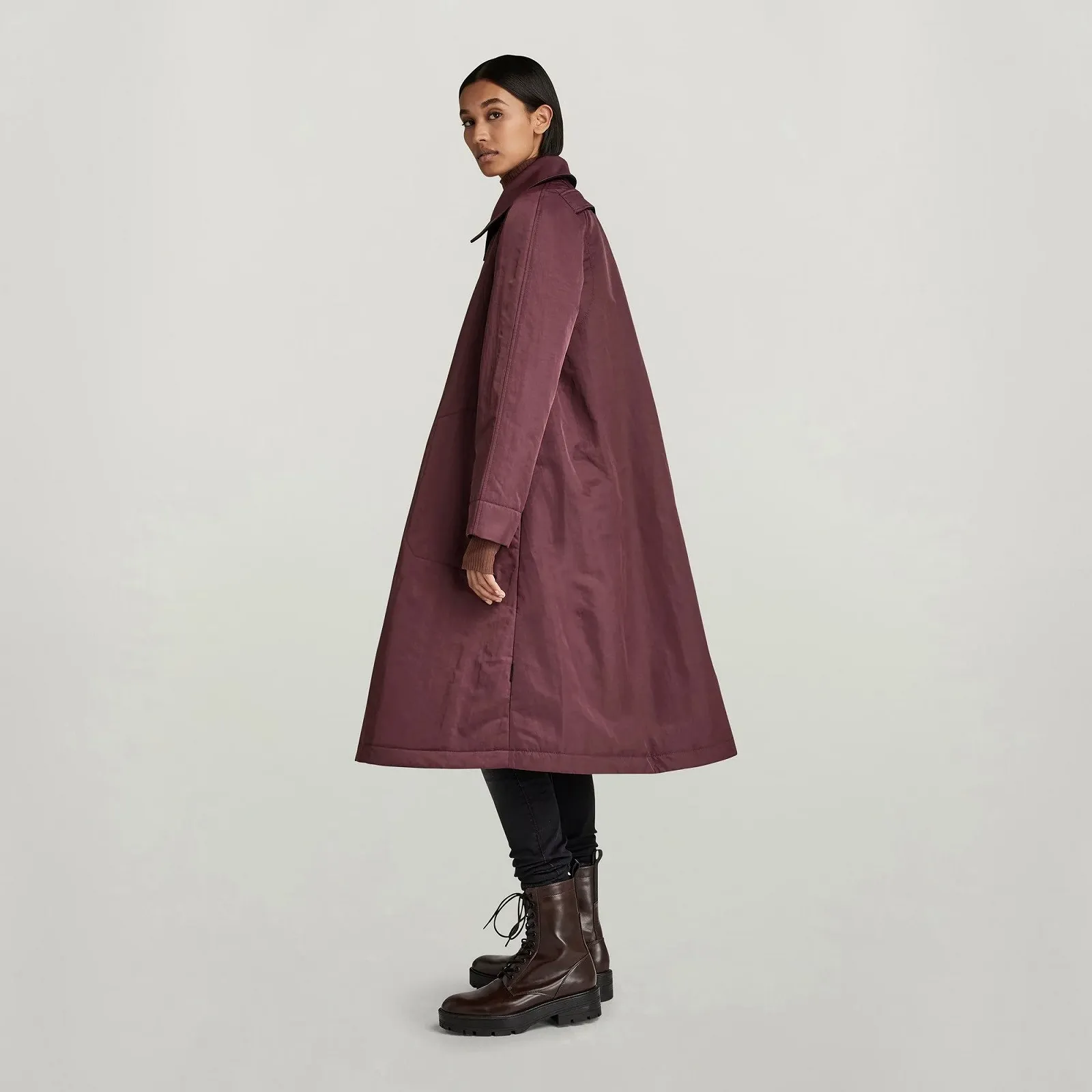 Жіноче пальто G‑Star Pantzer Flair Jacket Vineyard Wine - L, фото №2