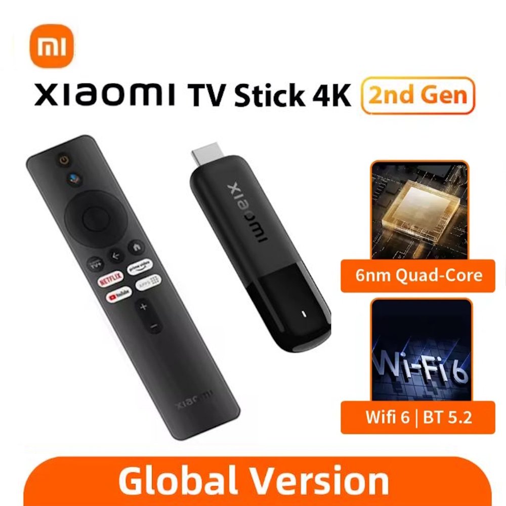 Медиаплеер Xiaomi TV Stick 4K 2nd Gen 2025 (2/8Gb Google TV 12), фото №1