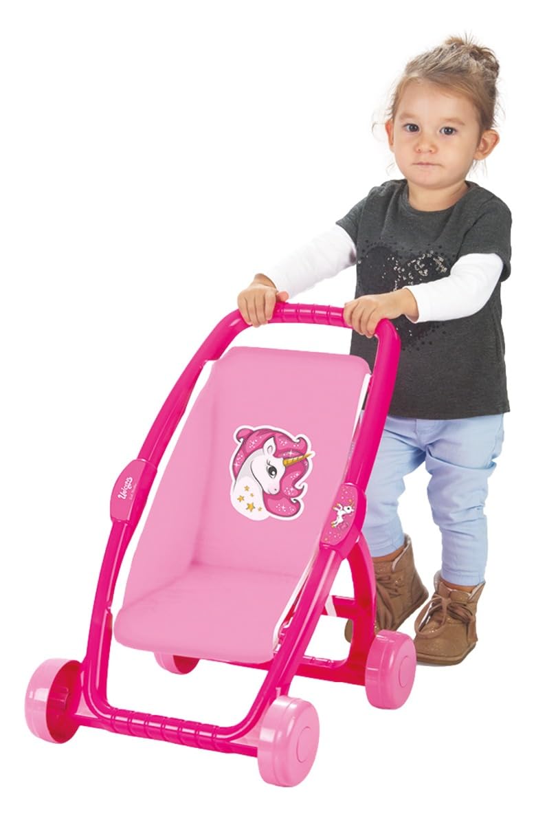 Візочок для ляльок Dolu Unicorn Pink, фото №3