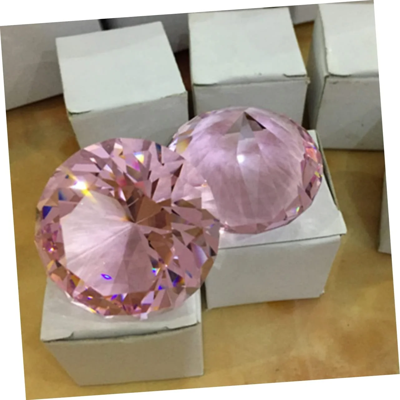 Кришталеві діаманти POPETPOP Рожеві декоративні для весіль, вечірок та домашнього декору, фото №8