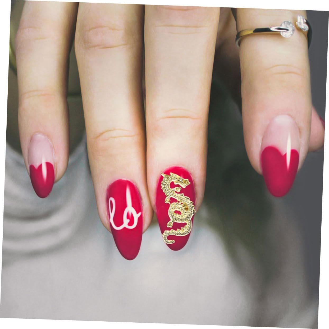 Прикраси для нігтів Healeved, Дракон, Метал, фото №6