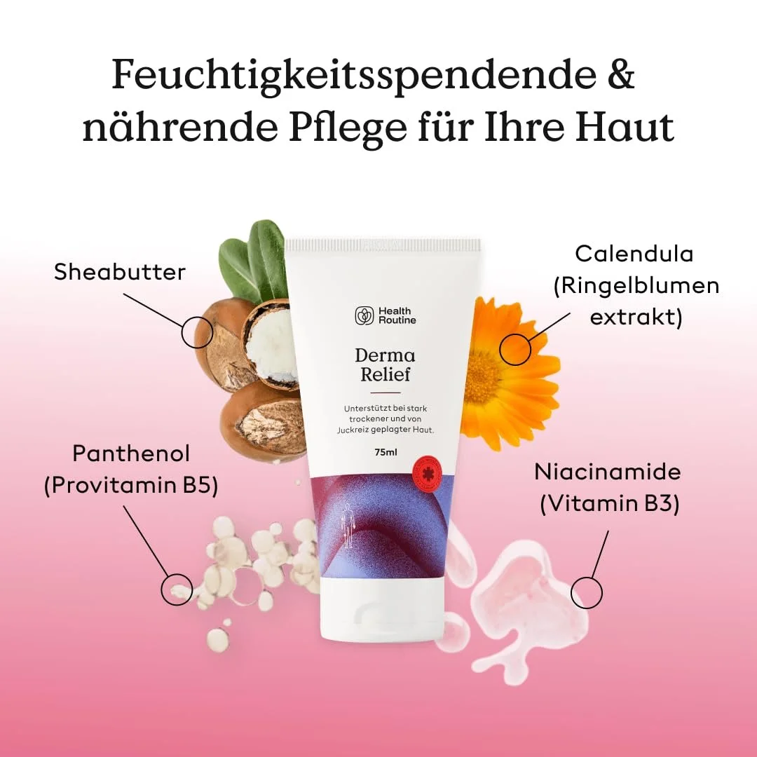 Зволожуючий крем і лосьйон для тіла Health Routine Derma Relief для дуже сухої та сверблячої шкіри, фото №3