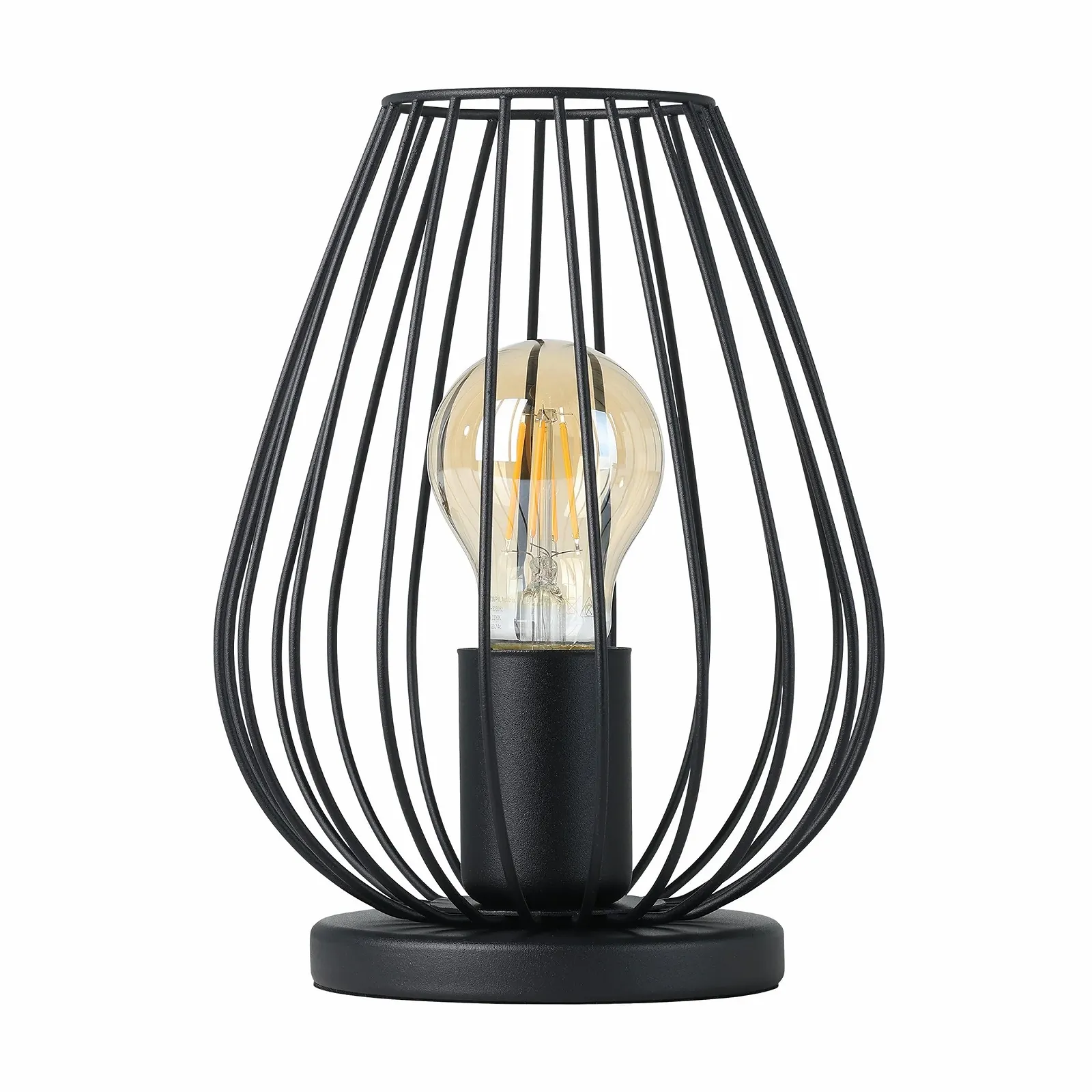 Настільна лампа EGLO Newtown Vintage Steel E27 Чорна, фото №2