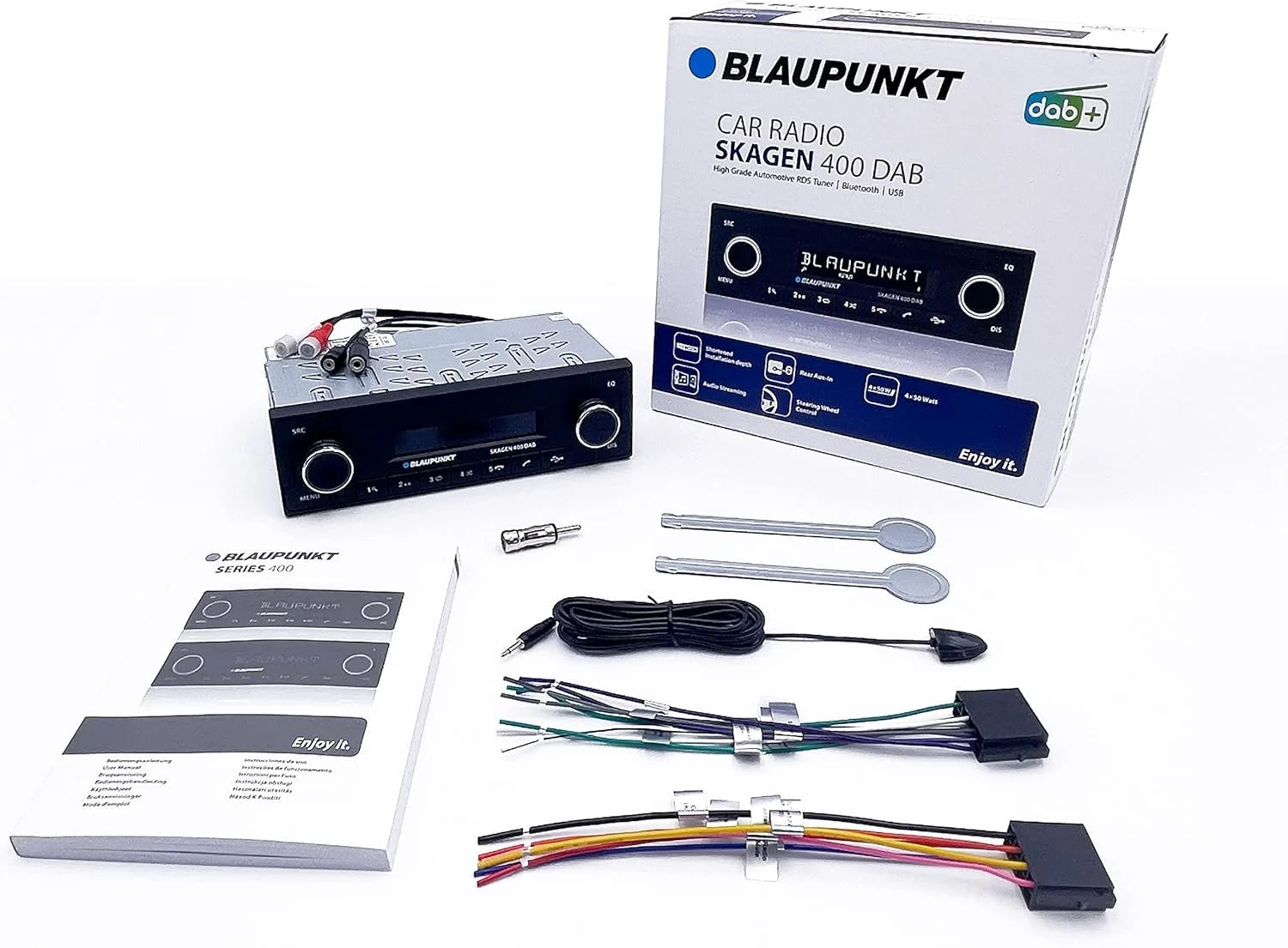 Автомагнітола Blaupunkt Skagen 400 DAB BT / Bluetooth / FM / USB / AUX / DAB+ / 1DIN, фото №5