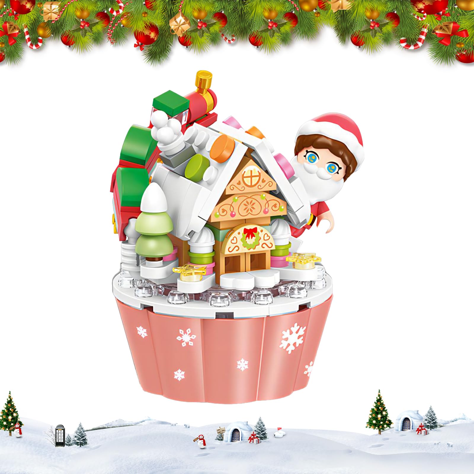 Блоки TSLBW Christmas Mini Blocks з LED світлом (A), фото №1