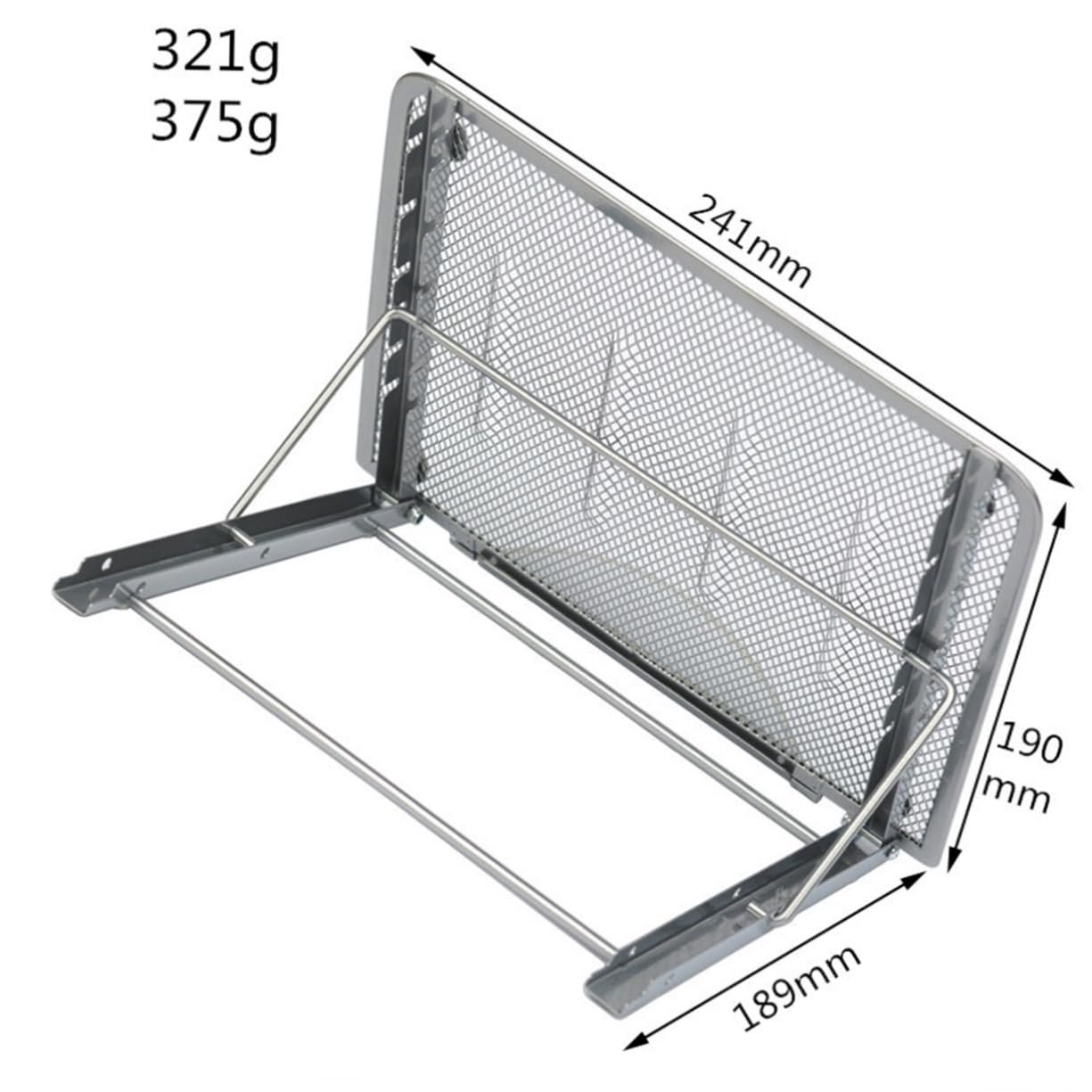 Подставка для ноутбука Регулируемая Складная Планшет из Прочного Материала Многофункциональная Компактная Полка Черный, фото №5