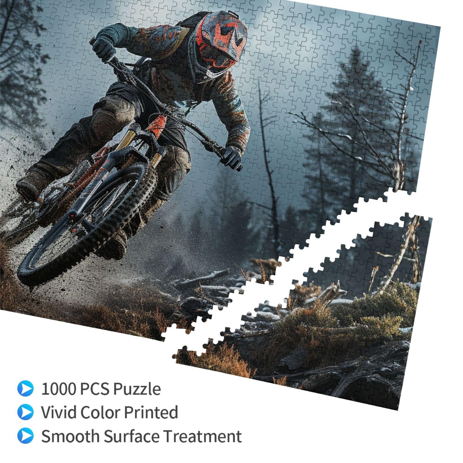 Пазл Mountain Bike Tournament 1000 элементов с сумкой для хранения 75 x 50 см, фото №5