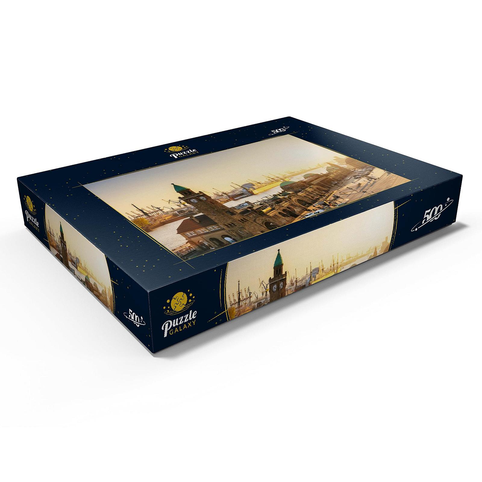 Пазл MyPuzzle MyPuzzle Special Collection Hamburg St. Pauli Landing Bridges at Sunset, Germany 500 элементов, фото №3