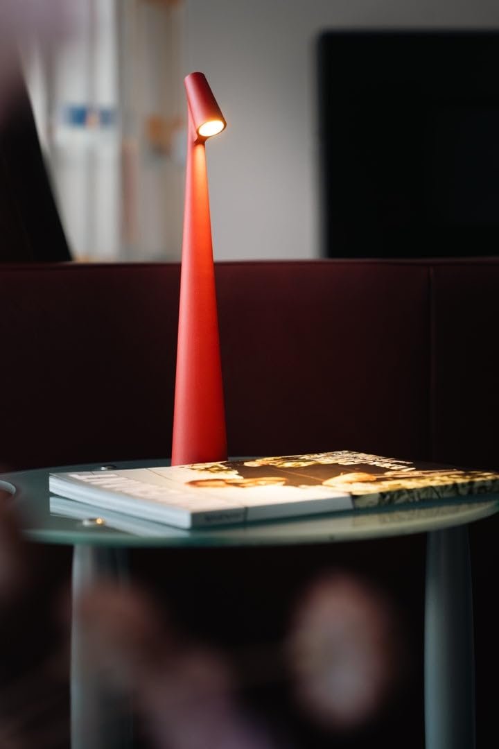 Настільна лампа LUXUS Touch Deluxe Madelief сіра, H35 x Ø5, LED, акумуляторна, бездротова, з регулюванням яскравості, для внутрішнього та зовнішнього використання, фото №5