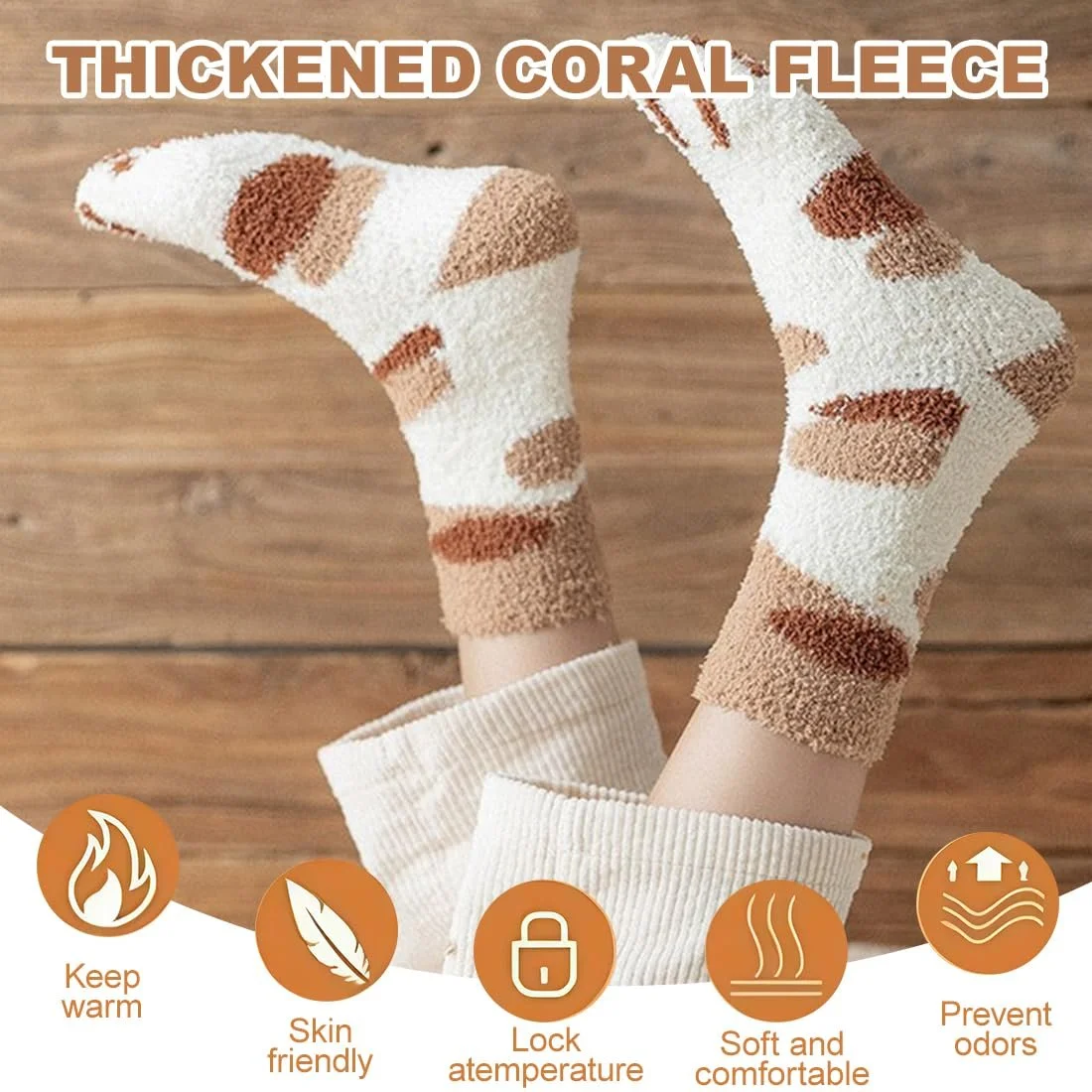 Носки Пушистые 5 пар Кошачьи лапки С рисунком кота Мягкие Теплые Домашние для сна Женские Девичьи, фото №6 Носки Пушистые 5 пар Кошачьи лапки С рисунком кота Мягкие Теплые Домашние для сна Женские Девичьи, фото №6