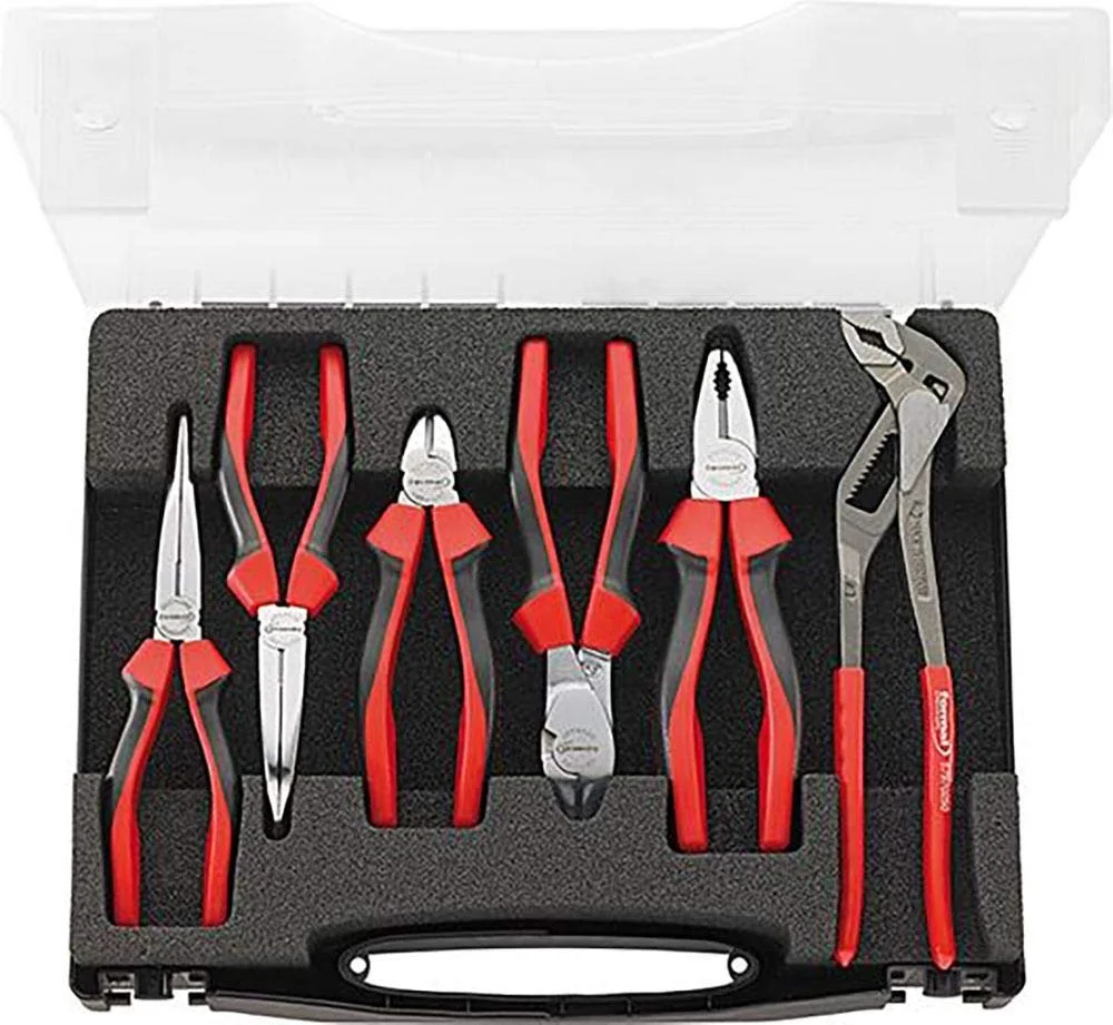 Набор плоскогубцев Хромированный 6 шт 2K ручка FORMAT, фото №2