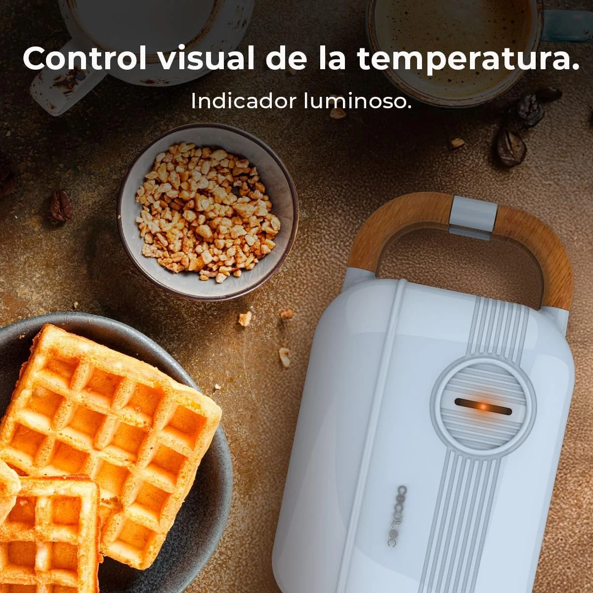 Сэндвичница Cecotec Vintage Rock'Ntoast Retro One Blue 700 Вт, 3 сменные пластины, покрытие Retro Rockstone, фото №8 Сэндвичница Cecotec Vintage Rock'Ntoast Retro One Blue 700 Вт, 3 сменные пластины, покрытие Retro Rockstone, фото №8