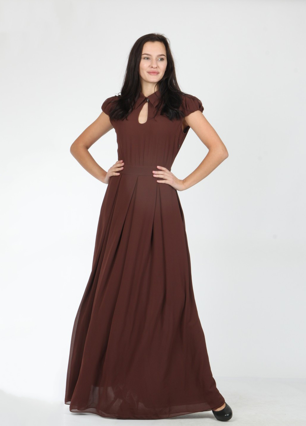 Платье Enna Levoni S Коричневый (ND-13820-Brown), фото №1 Платье Enna Levoni S Коричневый (ND-13820-Brown), фото №1