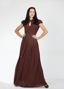 Платье Enna Levoni S Коричневый (ND-13820-Brown) - Фото 1