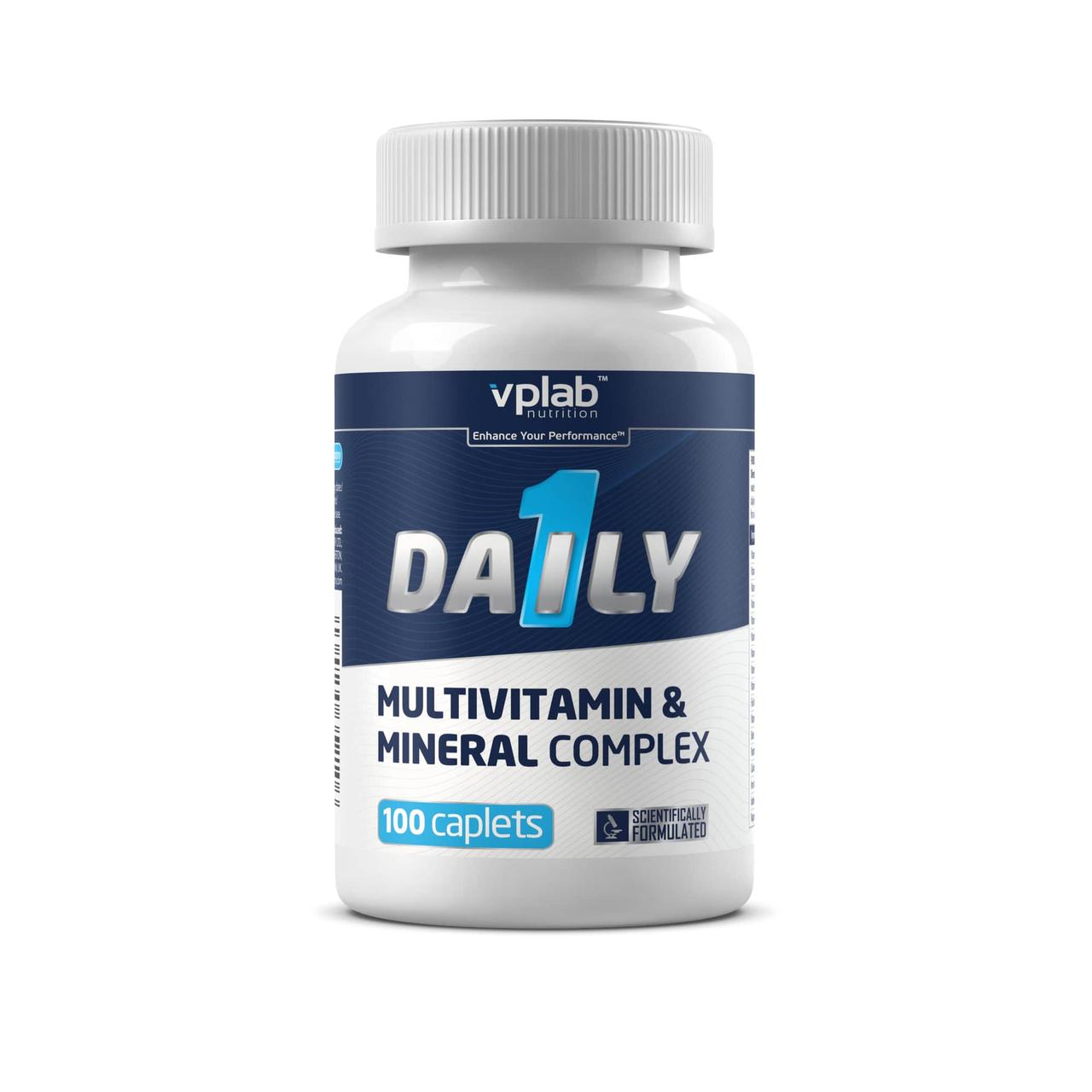 Витаминно мультиминеральный комплекс VP laboratory Daily 1 Multivitamin 100 caps, фото №1