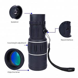 Монокуляр Sing 16x52 Dual Focus Monocular Zoom Optic Lens Біноскоп з покриттям synthetic.ua - Фото 1