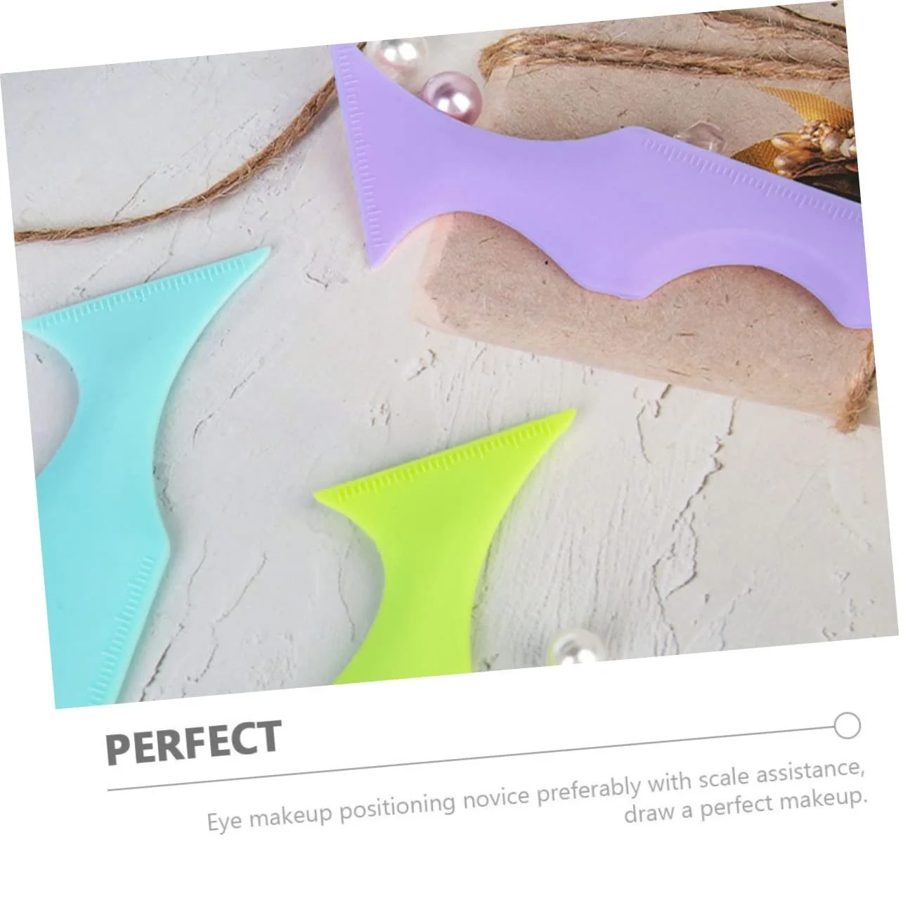 Інструменти для вій FOMIYES Силіконова лінійка краси, трафарети для підводки очей, фото №7