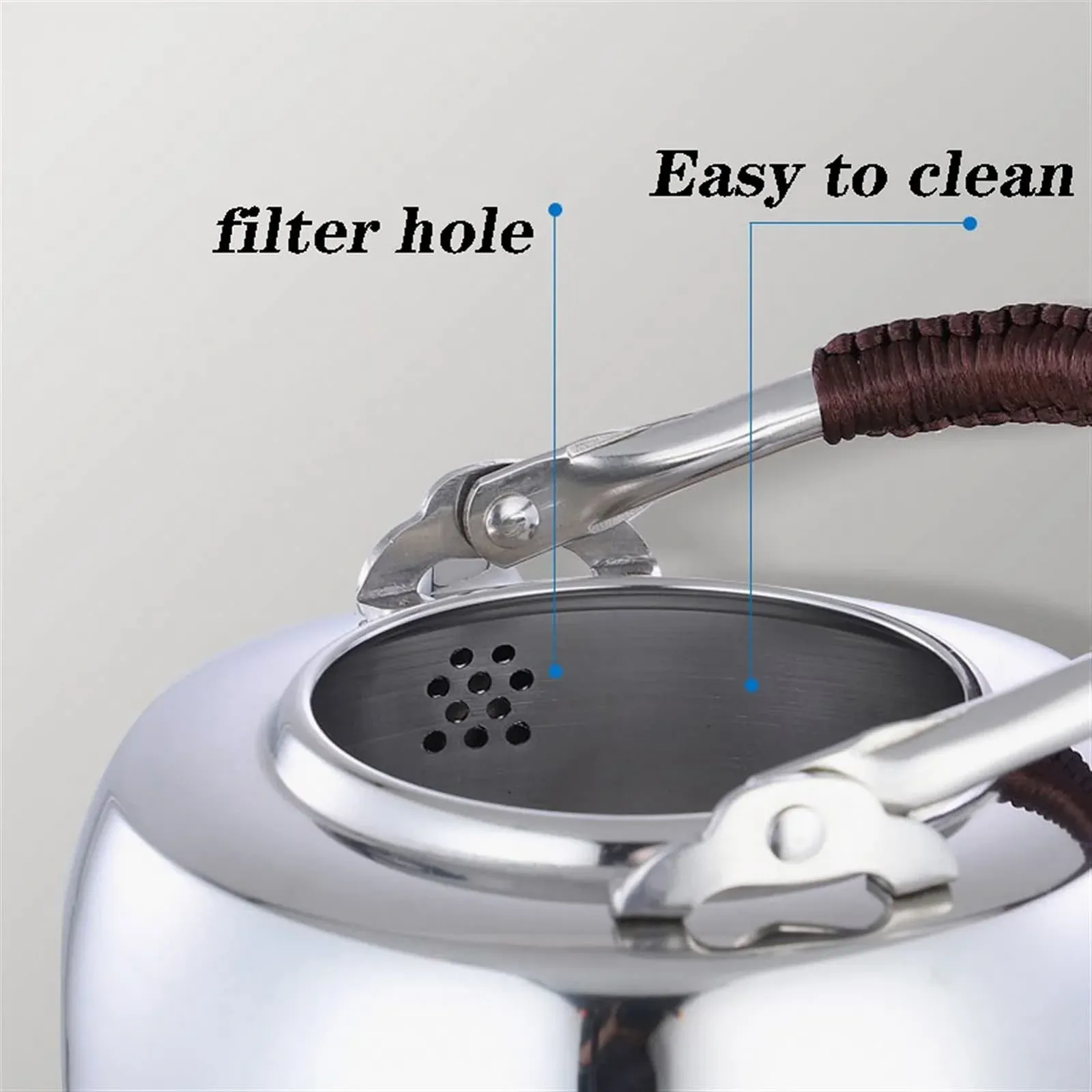 Чайник Нержавіюча Сталь Плоска Основа Побутовий, фото №3 Чайник Нержавіюча Сталь Плоска Основа Побутовий, фото №3