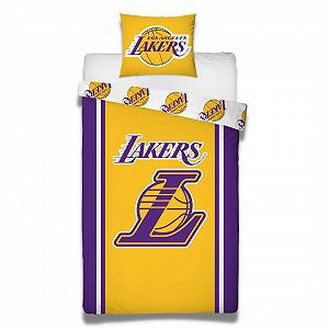 Комплект постільної білизни Character World Lakers 135 x 200 см, Los Angeles Lakers, 100% Бавовна - Фото 1