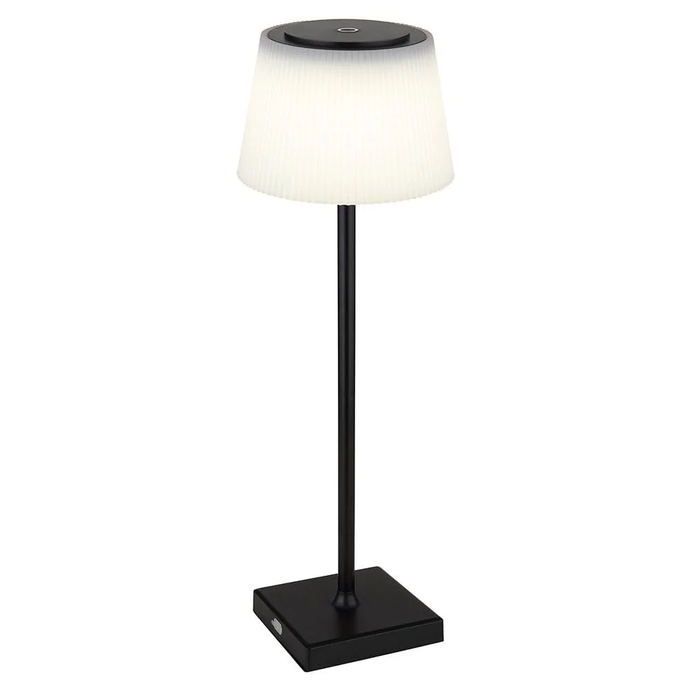 Настольная лампа GLOBO Outdoor LED сенсорный диммер аккумуляторная садовый светильник USB теплый белый холодный белый Ø x В 13,1 x 38 см Белый Черный, фото №6