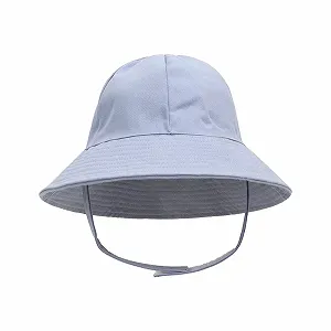 Панама Солнцезащитная Воздухопроницаемая Летняя Детская Хлопковая UPF 50+ с широкими полями на завязках Унисекс - Фото 1