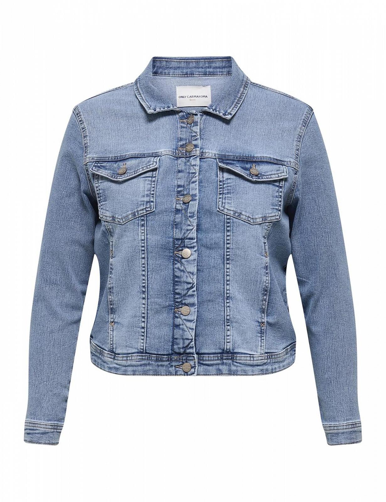 Жакет ONLY CARMAKOMA Carwespa LS Блакитний DENIM Noos, фото №1