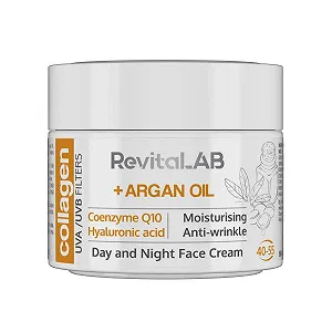 Купити Крем денний та нічний RevitaLAB Anti-Ageing з колагеном, гіалуроновою кислотою, Q10 та аргановою олією 50 мл - Фото 1 Крем денний та нічний RevitaLAB Anti-Ageing з колагеном, гіалуроновою кислотою, Q10 та аргановою олією 50 мл - Фото 1