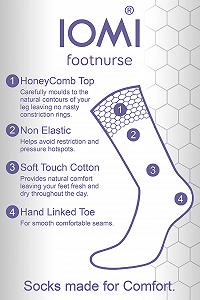 Носки IOMI Footnurse Женские Диабетические Свободного Кроя с Соединенными Вручную Швами на Пальцах 6 пар Размер 4-8 synthetic.ua - Фото 1