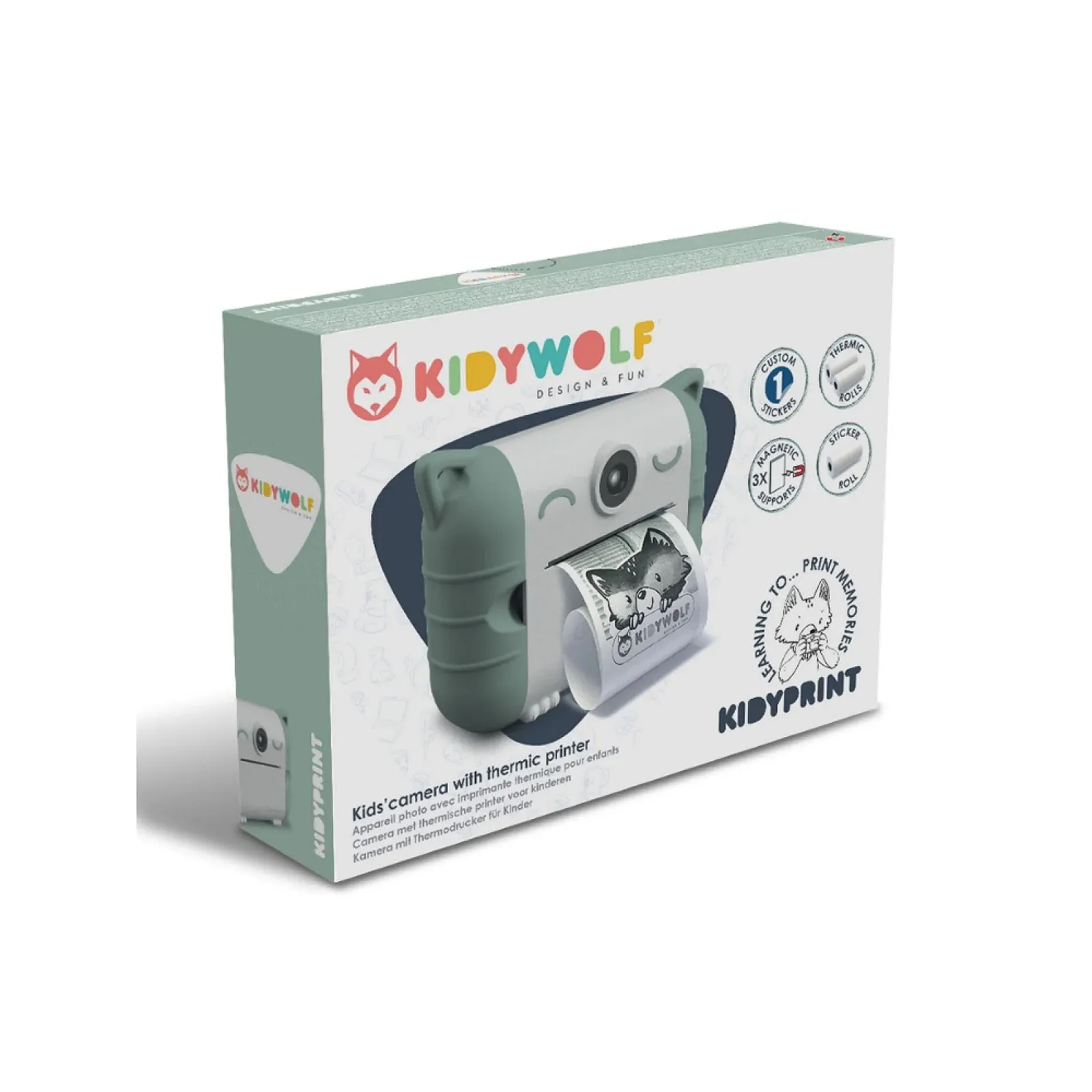 Камера мгновенной печати KIDYWOLF Green, фото №2